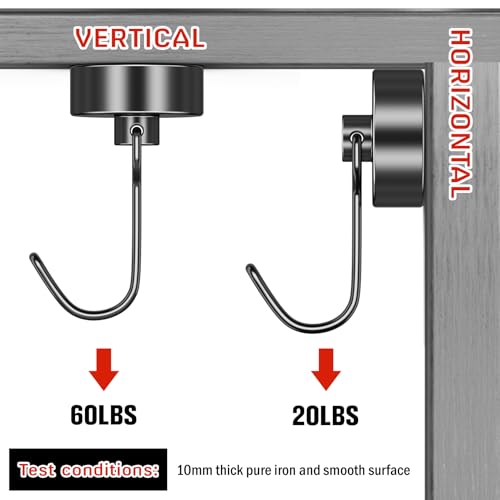Strong Magnet Hooks (Black / 0.98in)