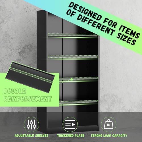 Storage Cabinet (Black Red / 71")