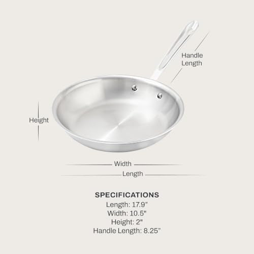 D3® Stainless Steel 10" Fry Pan (10" Fry Pan)