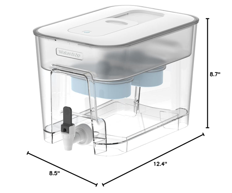 WFD-22W-DF-A Water Filter Dispenser, Alkaline 40-Cup, White (White)