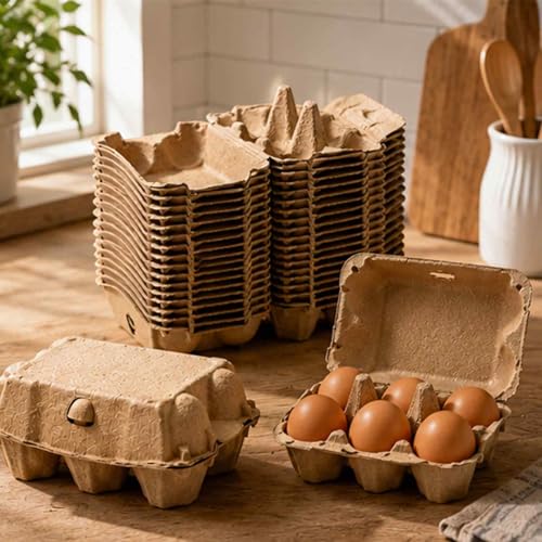 40 Pack Egg Cartons Cheap Bulk (6 Count, 40 Pack)