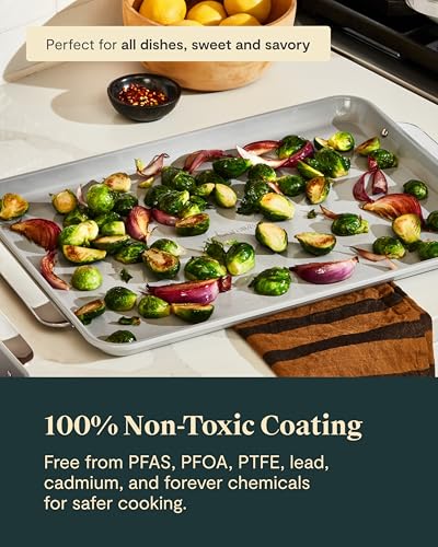 Non Stick Ceramic (White / Large 18" x 13")