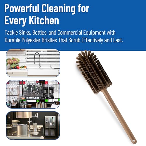 Large Water Bottle Brush Ideal for Wide (Brown)
