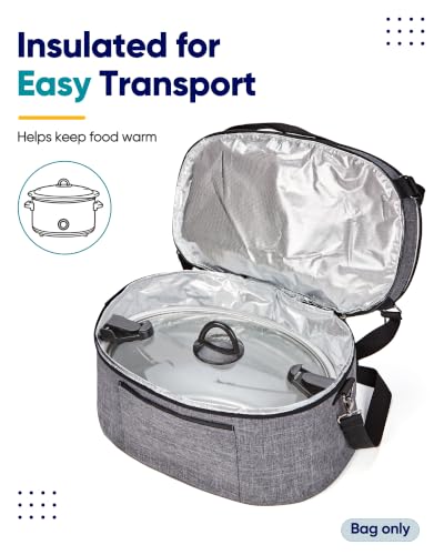 Slow Cooker Bag for Crock (Grey / 6 Quarts)