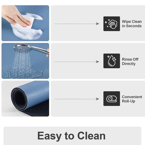 Dish Drying Mat for Kitchen Counter (Blue / 18" x 28")