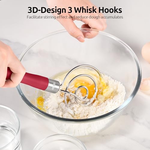 Danish Dough Whisk 18 (Red)