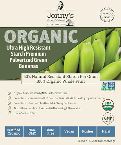 Organic Ultra High Resistant Starch Premium Green Banana Flour