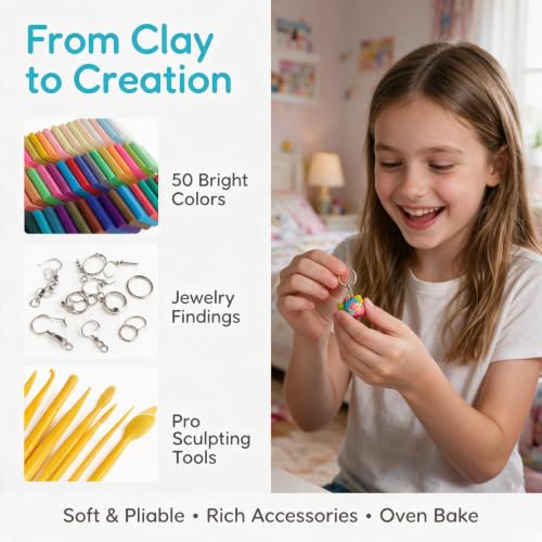50 Colors Polymer Clay (50 Color)