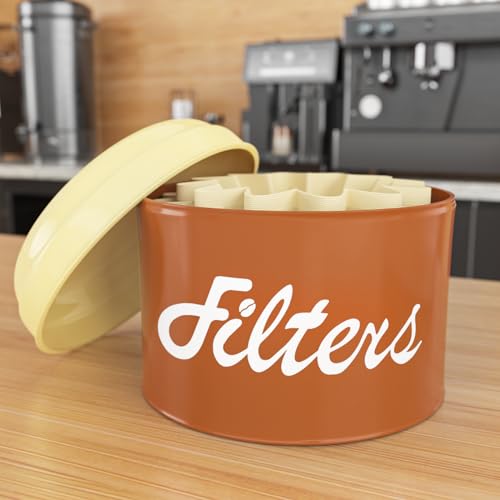 Brown Basket Coffee Filter Holder with Lid (Brown)