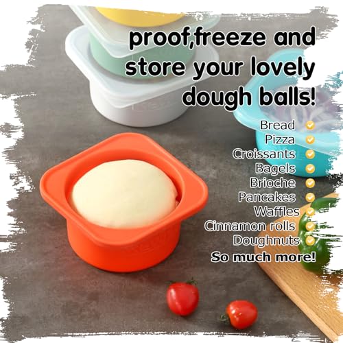PLUS Large 1000ml Pizza Dough Proofing Boxes for DIY Artisan Pizza (3Space Grey Plus)