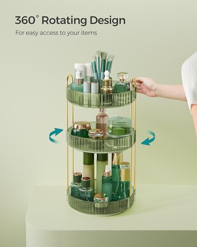 3 Tier Makeup Organizer (Pale Green / Round)