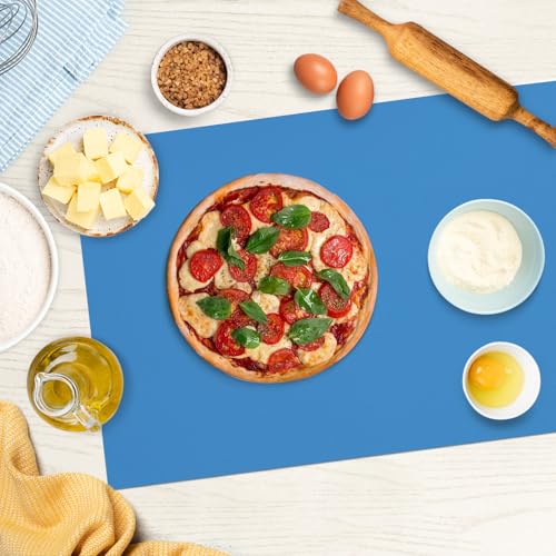 Silicone Mats for Kitchen Counter (78.7"L x 15.7"W / Light Blue)