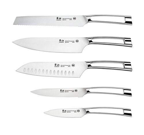 N1 Series 59205 6 (6-Piece German Steel Knife Set+Acacia Block)