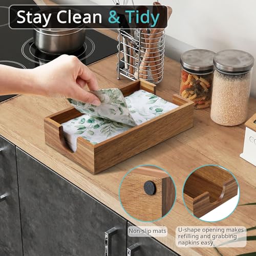 Napkin Holder for Bathroom (Acacia)