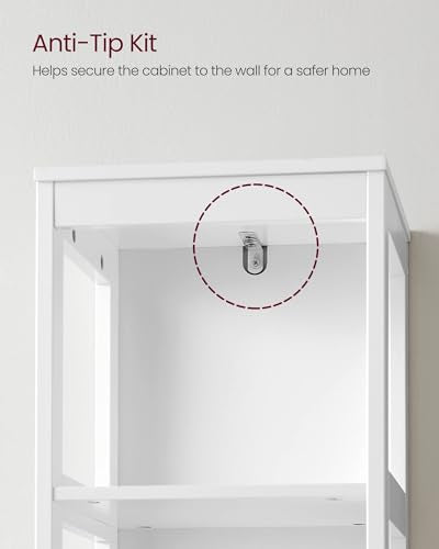 Bathroom Floor Cabinet (55.7"H / White)