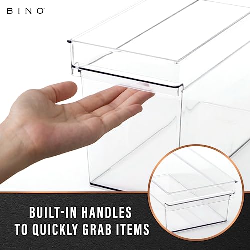 Plastic Storage Bins (2PK SMALL - 14 x 4 x 4)