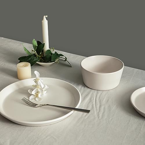 Albie 32 Piece Dinnerware Set Stoneware (32 Piece - Service for 8 / White Speckled)