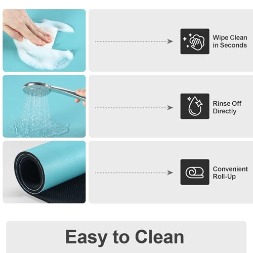 Dish Drying Mat for Kitchen Counter (Turquoise / 18" x 28")