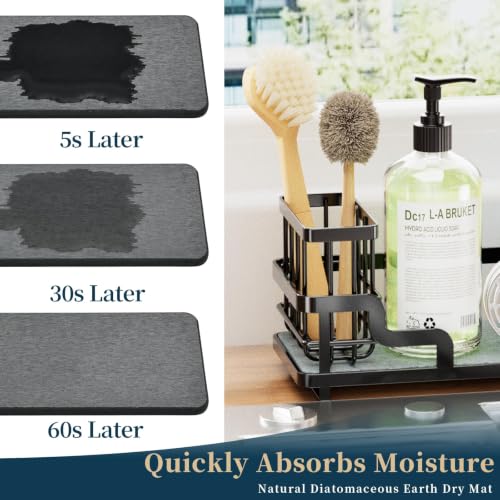 Sponge Holder for Kitchen Sink (Black)