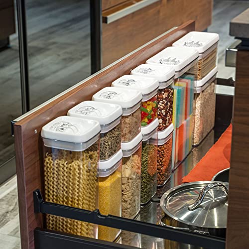Flip Tite Storage Container with Lid 4" Airtight Ring Seal Top (White / 4")