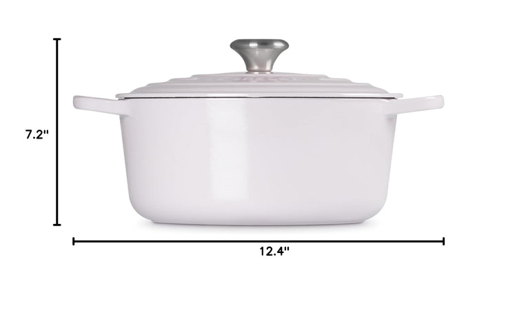 Enameled Cast Iron Round Dutch Oven (Shallot / 5.5 Qt)