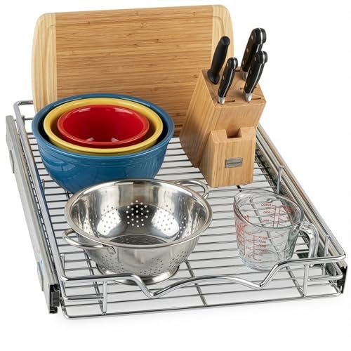Heavy Duty Pull Out Cabinet Organizer (14" W x 21" D)
