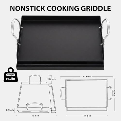 Cast Iron Griddle (17" x 2.6" x 13")