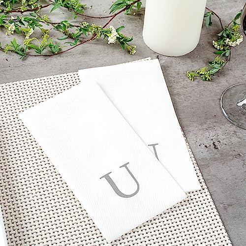 Silver Letter U Linen (Silver / 2000 Count / U)