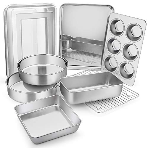 Stainless Steel Baking Pan Set (9-Piece Set)