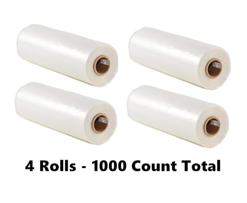 4 Rolls] 18 x 24 Plastic Produce Bags on a Roll (4 Rolls / 18 X 24)