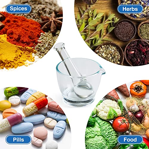 8oz Glass Mortar and Pestle Bowl (8lz)