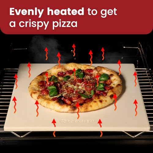 13.2" x 13.2" x 0.6" Square Cordierite Pizza Baking Stone Perfectly Compatible for Ooni Karu 12 Pizza Oven (13.2" x 13.2" x 0.6")