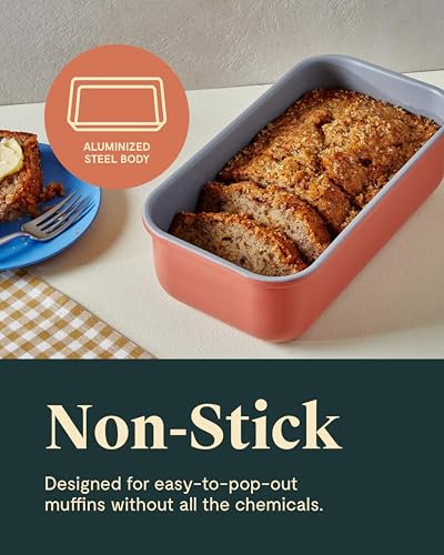 Non Stick Ceramic (Gray / 2x Loaf Pan (1lb))