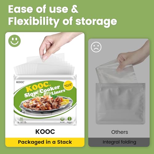 30 Count Slow Cooker Liners 13" x 21" Large Size Fits 3 (L (Fits 3-8.5QT) / 30 count)