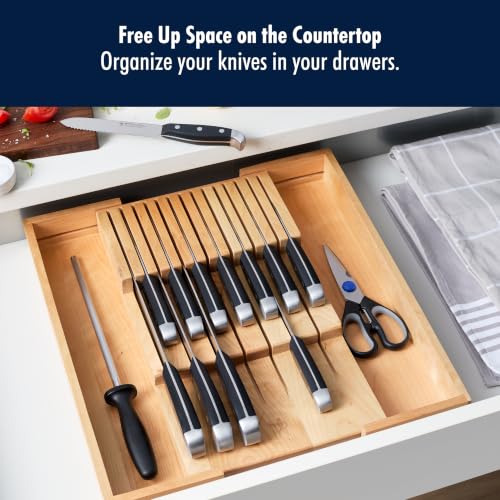 Statement 15 pc Knife Set with Adjustable In (15-pc / In-Drawer Natural)