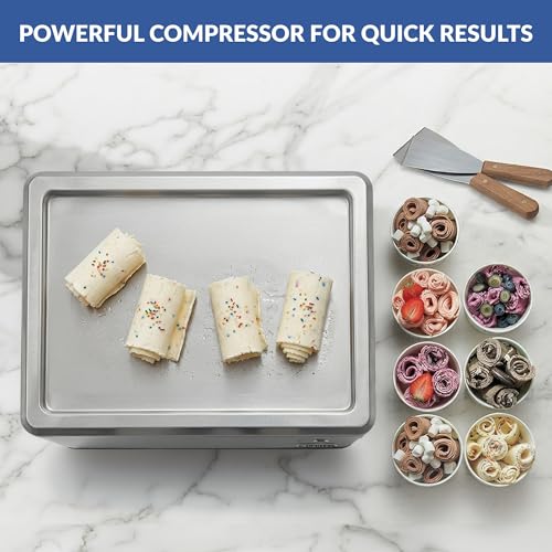 Automatic Rolled Ice Cream Maker (0.5 Quart / Stainless Steel)