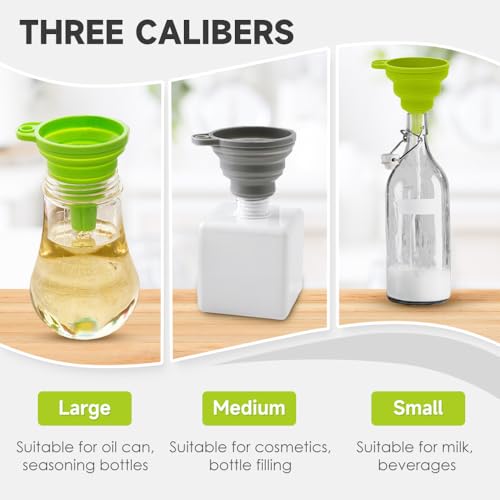 Kitchen Funnel Set (Red / 1Set 11+14+20g)