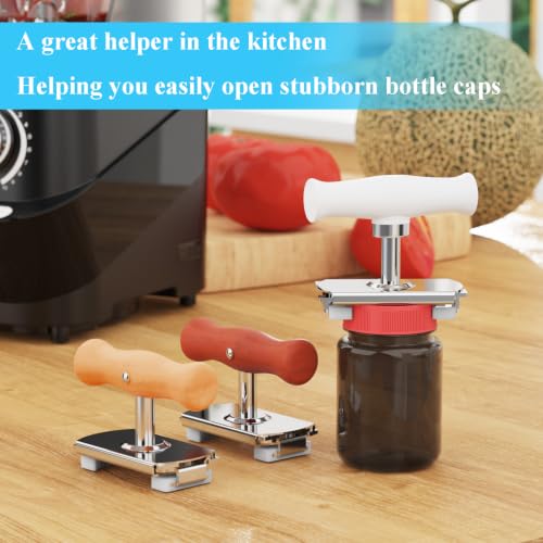 Jar Opener for Seniors with Arthritis & Weak Hands (Wood)