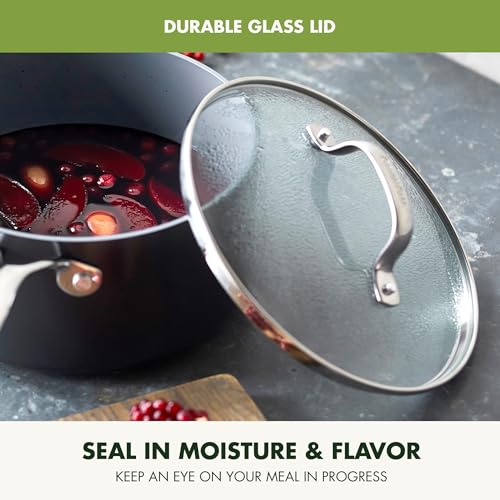 Valencia Pro 2 Piece Ceramic Saucepan Set (Gray / 5 Quarts)