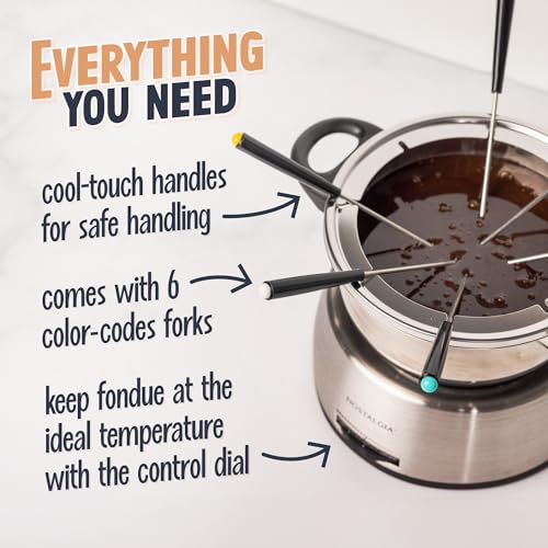 FPS200 6 Cup Stainless Steel Electric Fondue Pot with Temperature Control (Stainless / 1.5 Quarts)