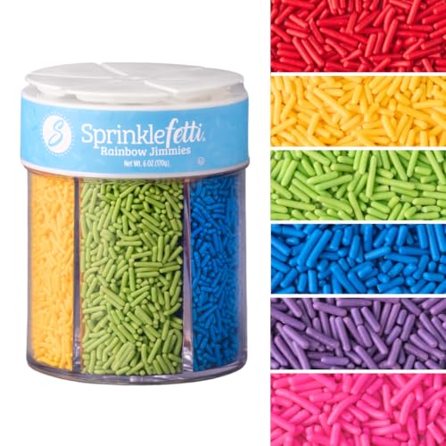 Rainbow Jimmies Sprinkles for Baking & Decorating (Rainbow Jimmies)