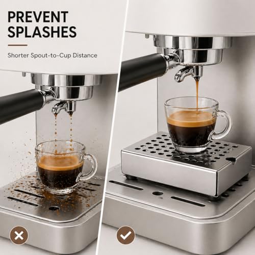 YOLOYO Coffee Espresso Cup Riser Stand (Silver / 50mm)