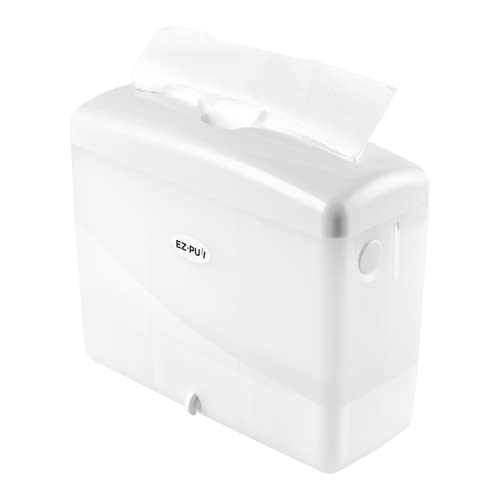EZ Pull Countertop MULTIFOLD Paper Towel Dispenser for Kitchen (Pearl White)