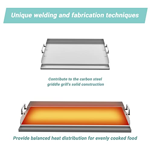 Universal Stainless Steel Griddle Plate (23" x 16" x 1.3")