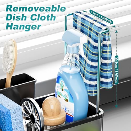 Stainless Steel Sink Caddy (A-black)