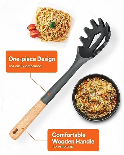 Silicone Pasta Fork (Gray)