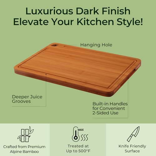 Butcher Block 2 (2-Piece / Carbonized Bamboo (Brown))