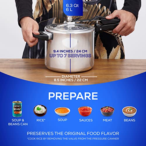 6.3 Quart Pressure Cooker (6.3 Quarts)