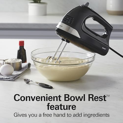 6 Speed Electric Hand Mixer With Easy Clean Beaters (Black / Powerful 275 Watt Motor (Pack of 1))