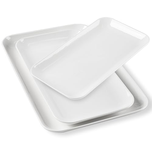 Serving Platter Set 18 (White / 18/16/14 inch)